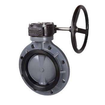 BUTTERFLY VALVE(WORM GEAR) UPVC